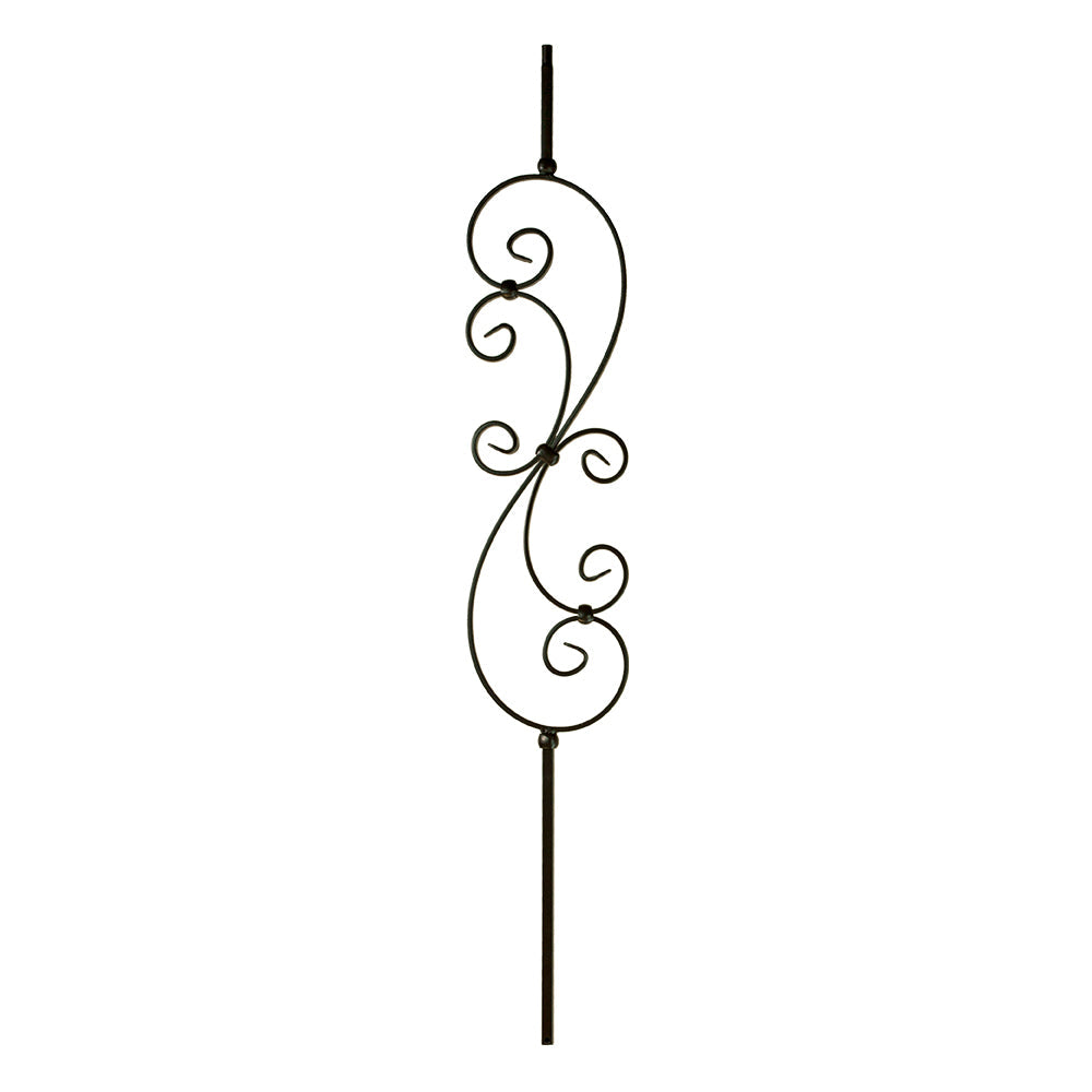 Large Scroll Iron Baluster