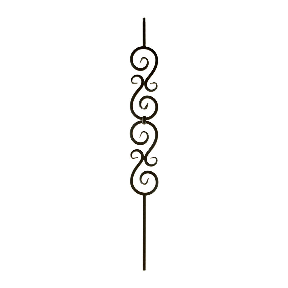 Double Scroll Iron Baluster