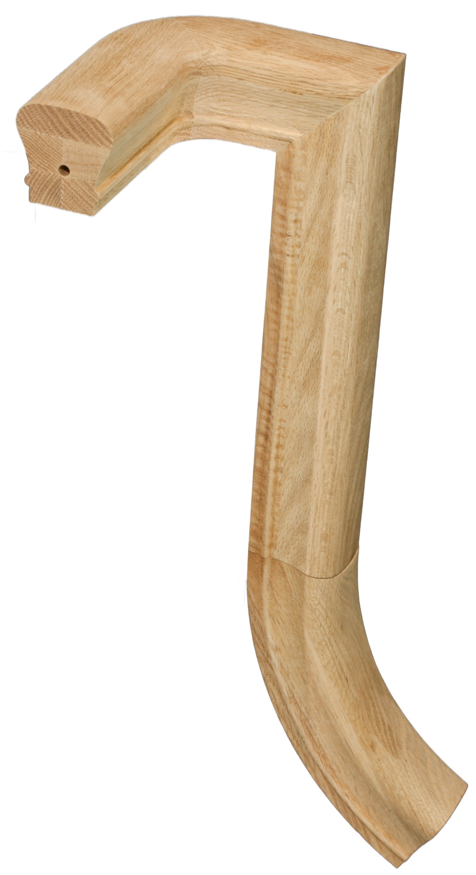 C-7X71 LH Gooseneck- 2 Riser No Cap - Jersey Stair Supply