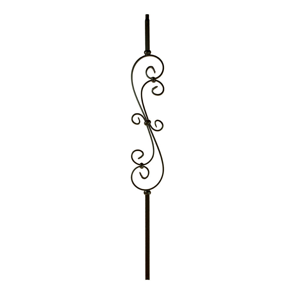 MEGA Skinny Scroll Iron Baluster