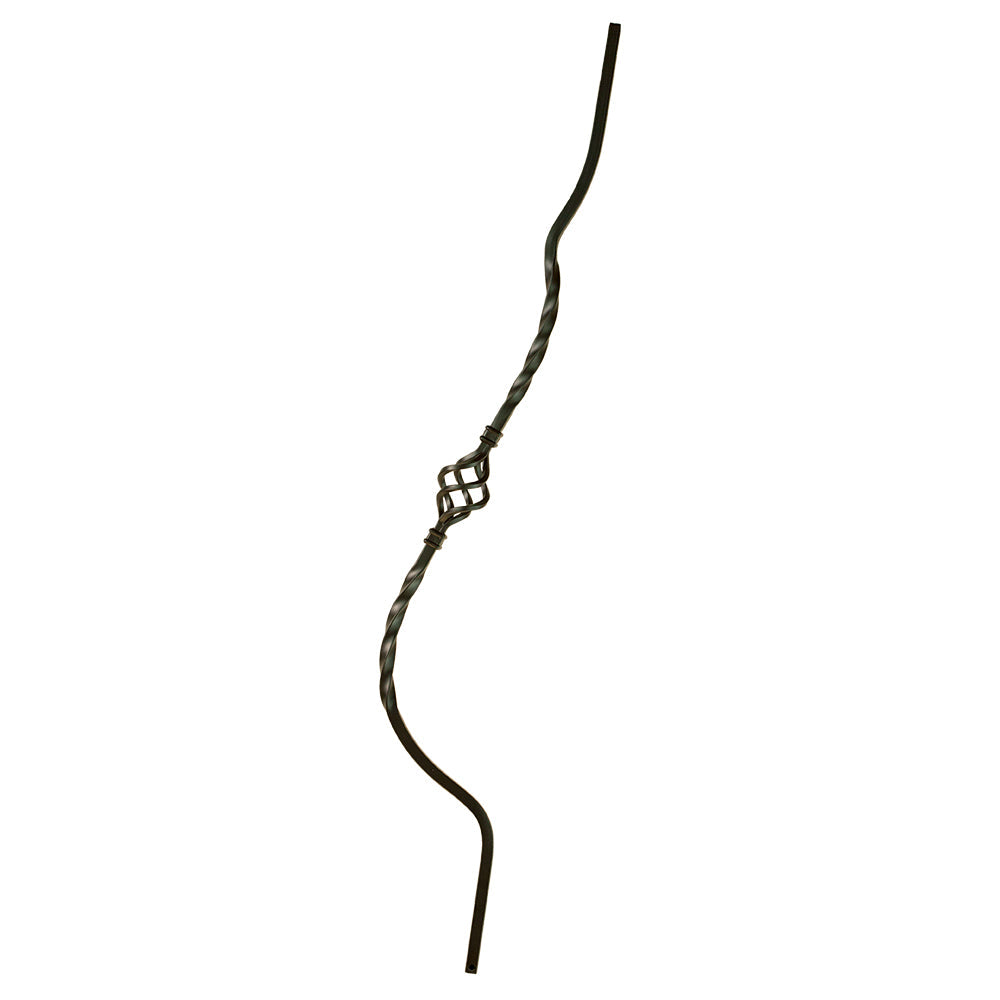 Single Basket Belly Iron Baluster