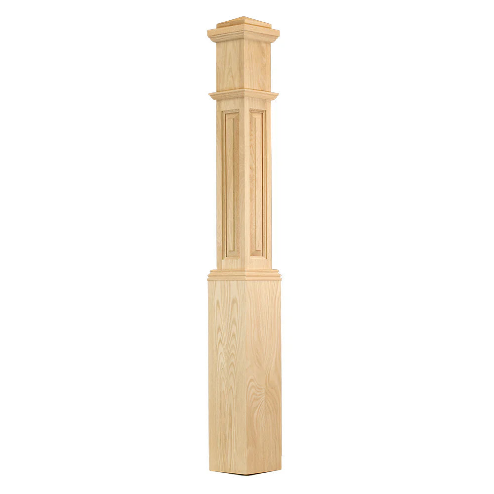 C-4091-RP Raised Panel Box Newel (6-1/4")