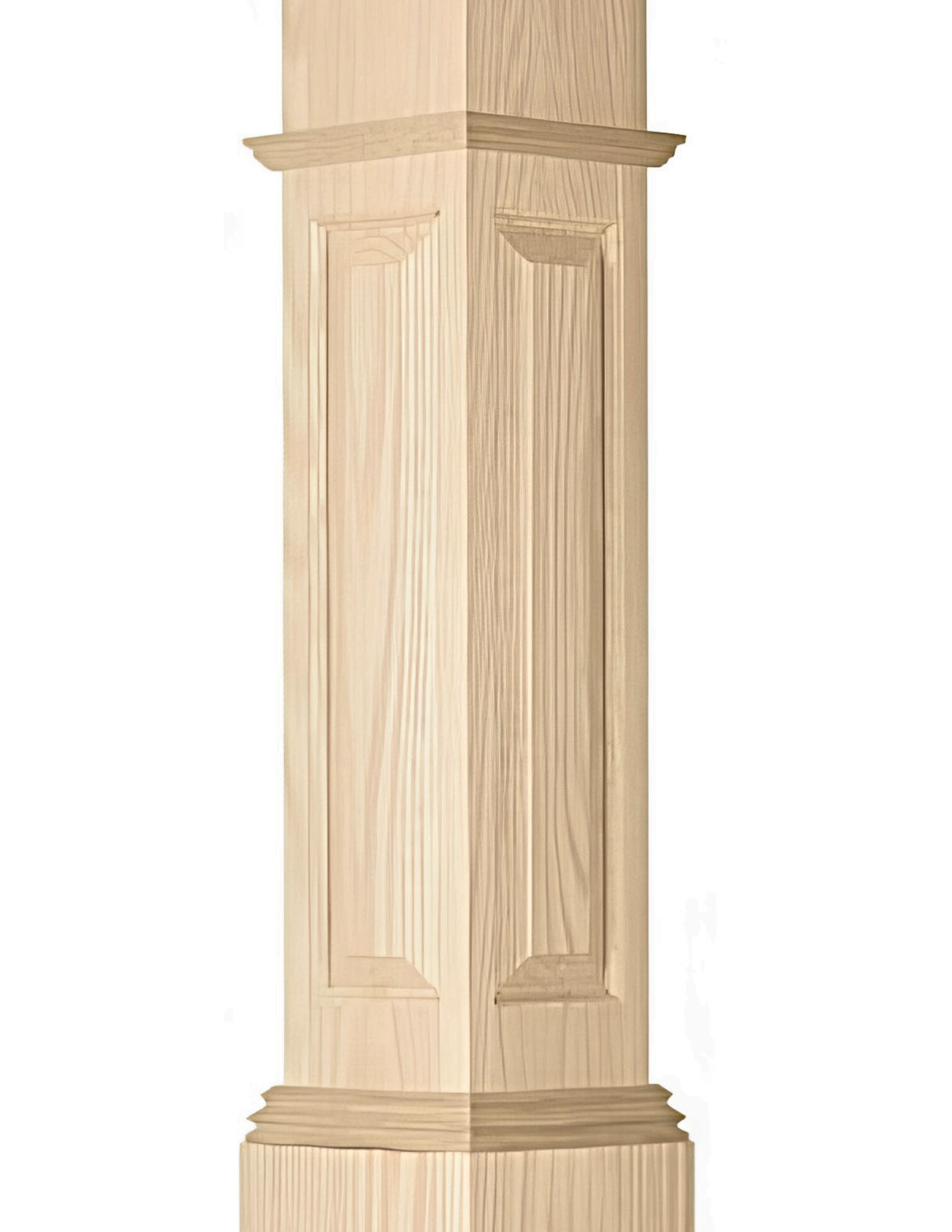 C-4092-RP Raised Panel Box Newel (7-1/2")