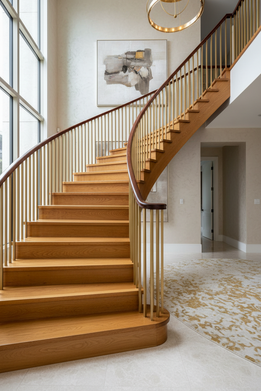 Gold Tone Staircase