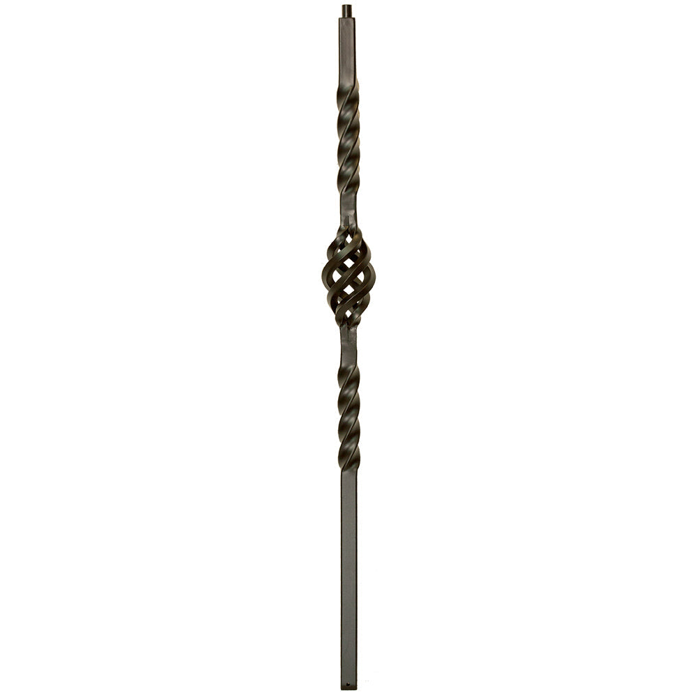 NEWL-BASK48 2450 - Single Basket Iron Newel