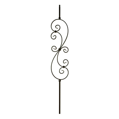 Large Scroll Iron Baluster
