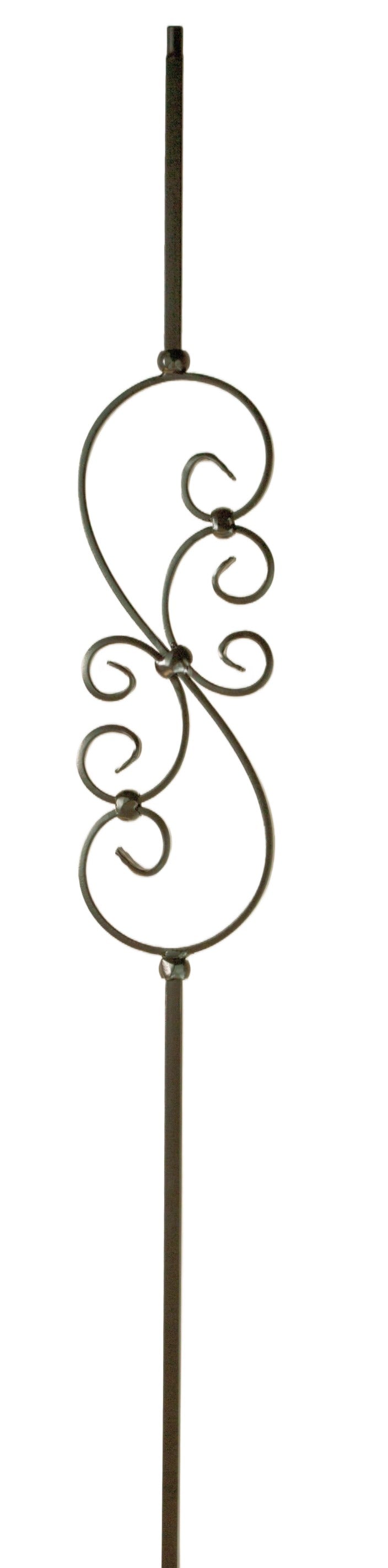 Small Scroll Iron Baluster