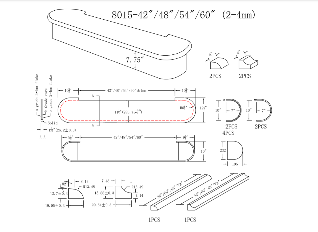 C-8015 Bullnose Double End Starting Step