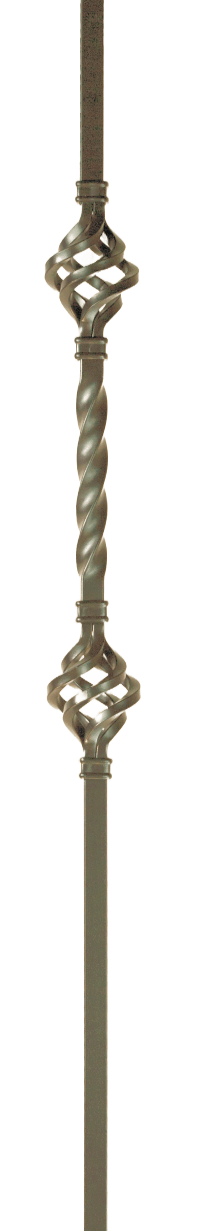 MEGA Double Basket Iron Baluster