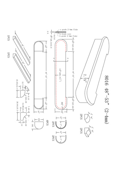 C-8016 Adjustable Bullnose Double Ended Starting Step
