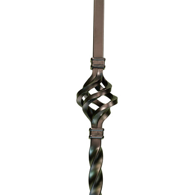 Single Basket Belly Iron Baluster