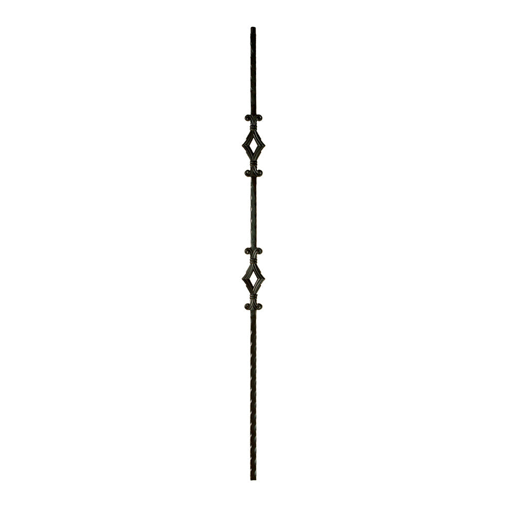 Double Window Iron Baluster