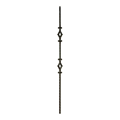 Double Window Iron Baluster