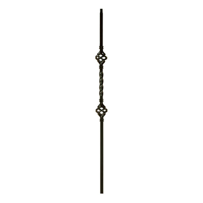 MEGA Double Basket Iron Baluster