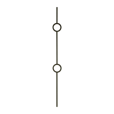 Double Ring Iron Baluster