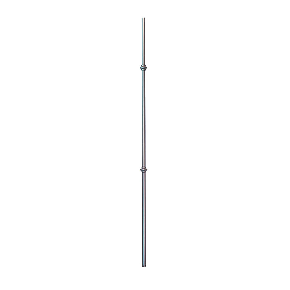 Modern Venetian Double Smooshed Ball Iron Baluster