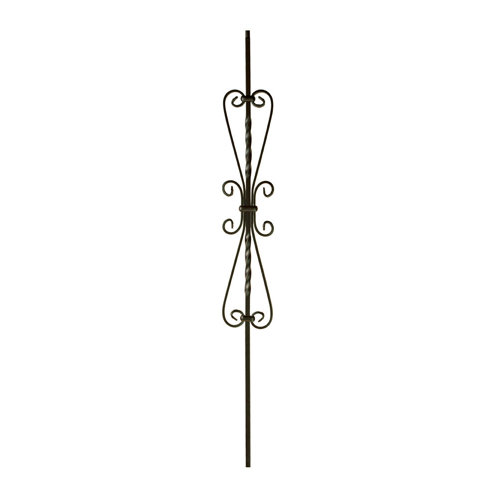 5-1/4" Heart Scroll Iron Baluster