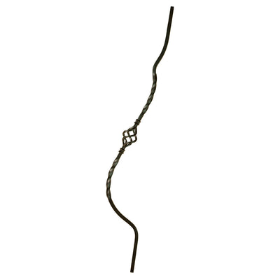 Single Basket Belly Iron Baluster
