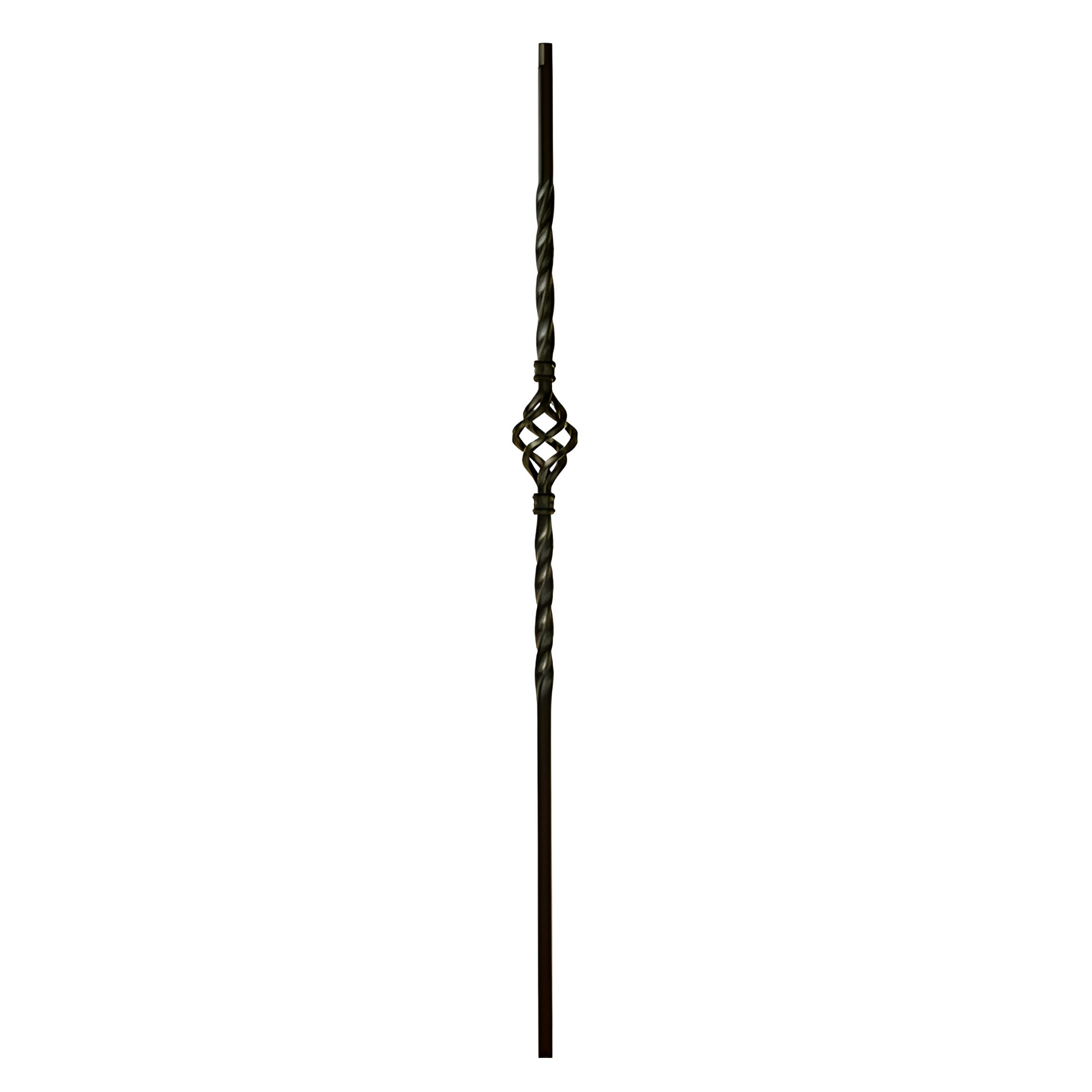 Knee Wall Single Basket Iron Baluster