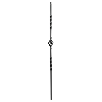 Single Basket / With Twist Iron Baluster