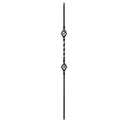 Double Basket / With Twist Iron Baluster