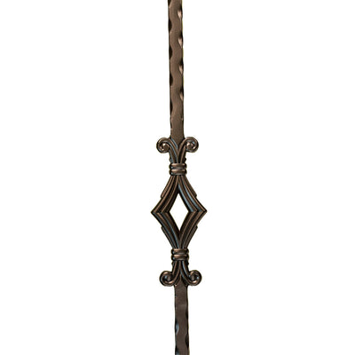 Double Window Iron Baluster
