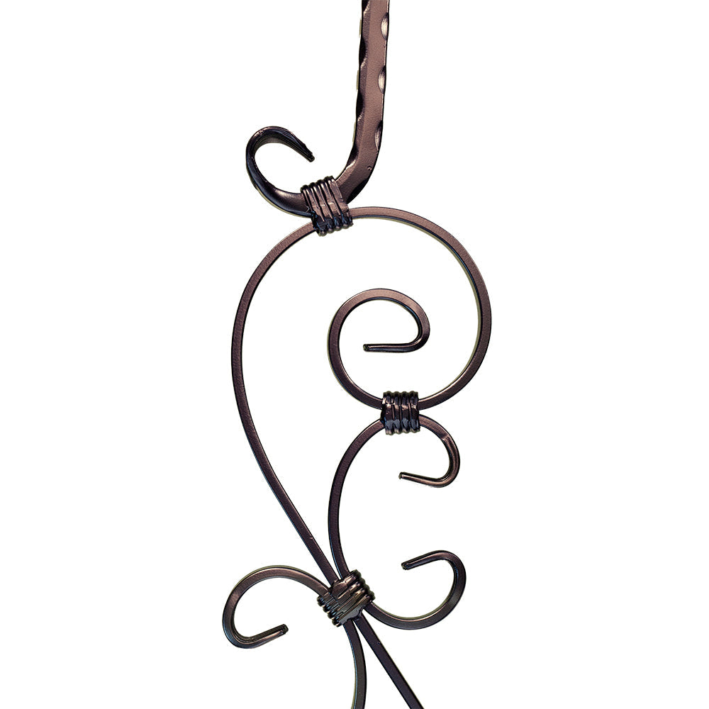 Three Piece Scroll Iron Baluster