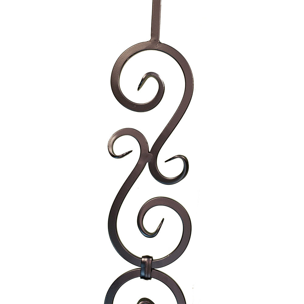 Double Scroll Iron Baluster