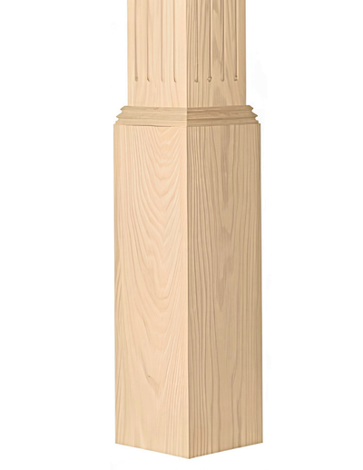 C-4091-F Fluted Box Newel (6-1/4")