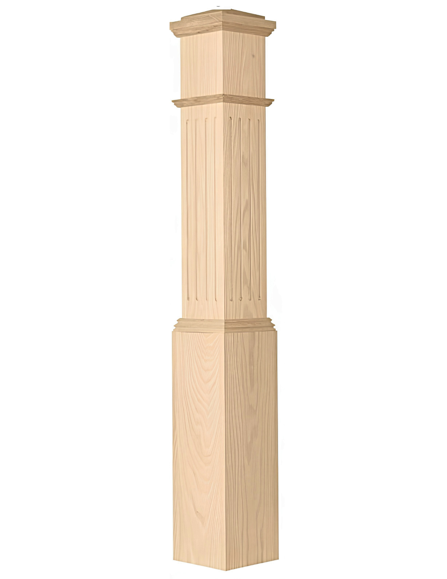 C-4091-F Fluted Box Newel (6-1/4")