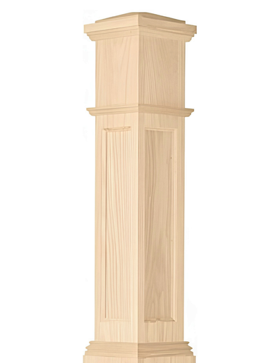 C-4092-FP Flat Panel Box Newel (7-1/2")