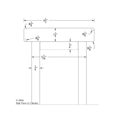 C-5656 Plain Box Newel (5-1/16")
