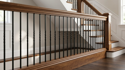 Single Twist Iron Baluster