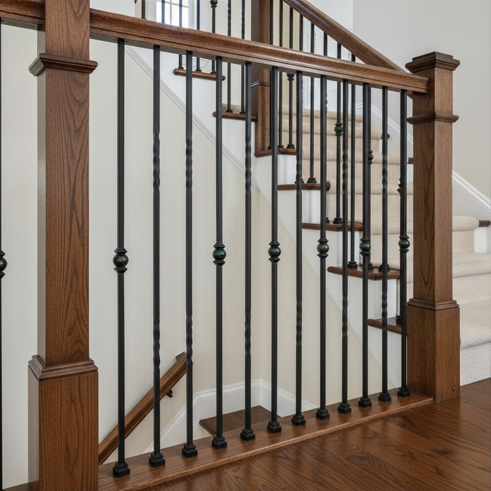 Single Forged Ball Iron Baluster